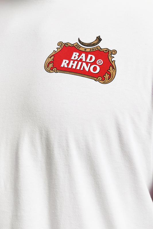 BadRhino Big & Tall White Beer Graphic T-Shirt | BadRhino 4