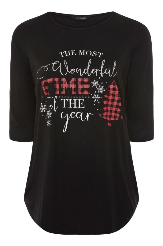 Slogan Christmas T-Shirt | Yours Clothing