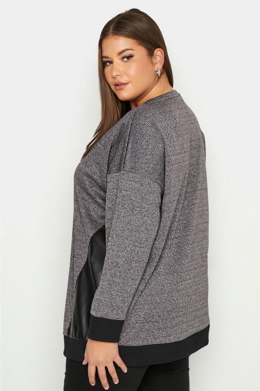 Grey PU Leather Detail Sweatshirt_C.jpg