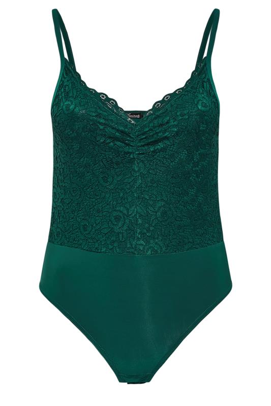 Plus Size LIMITED COLLECTION Green Lace Bodysuit | Yours Clothing 6
