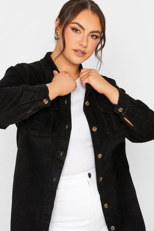 LIMITED COLLECTION Plus Size Womens Black Corduroy Shacket | Yours Clothing 4