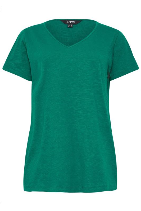 LTS Tall Womens Green V-Neck T-Shirt | Long Tall Sally 5