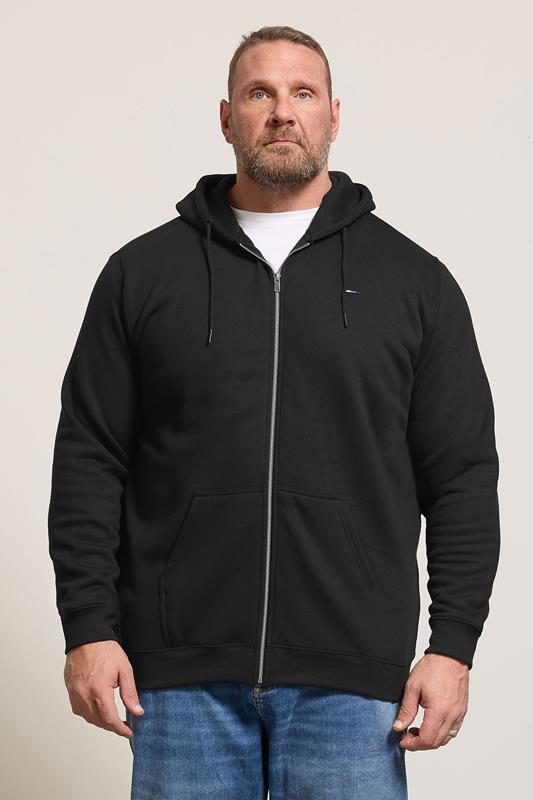  BadRhino Sweat à capuche noir zippé Big & Tall