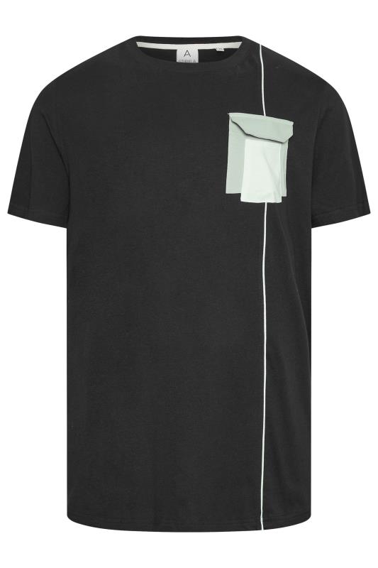 STUDIO A Black Patch Pocket T-Shirt 2