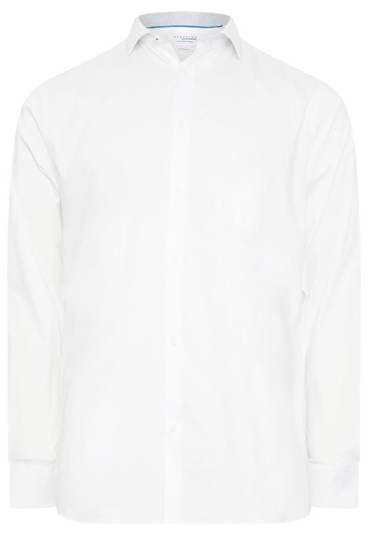 BadRhino Big & Tall Premium White Formal Long Sleeve Shirt | BadRhino 4
