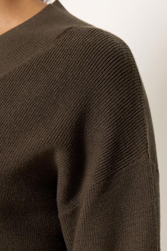 M&Co Chocolate Brown Drop Shoulder Jumper | M&Co 4