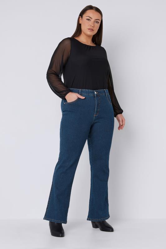 EVANS Plus Size Fit Indigo Bootcut Jeans | Evans 3