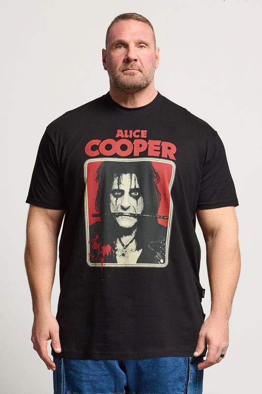  BadRhino Big & Tall Black Extra Long Alice Cooper Graphic T-Shirt