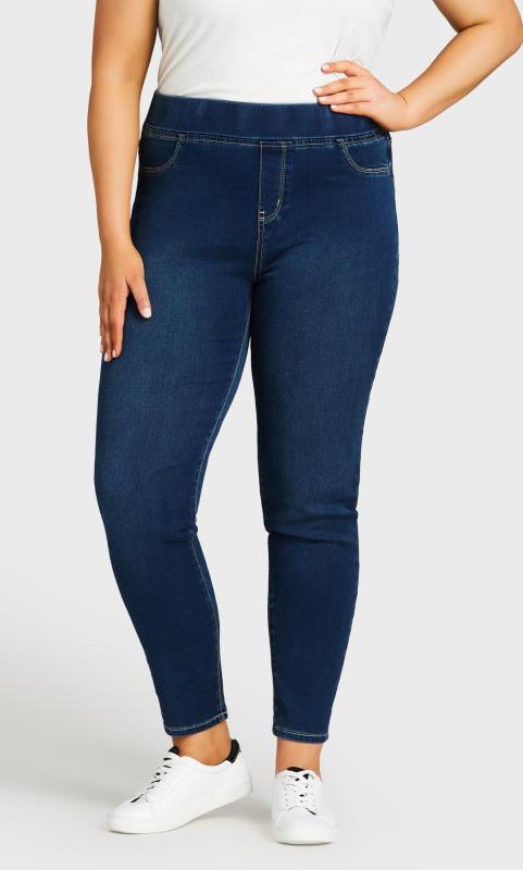 Evans Blue Mid Wash Tall Skinny Jeans 3