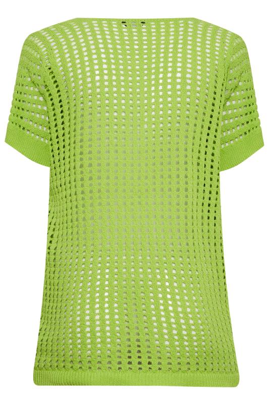 YOURS Plus Size Green Crochet Top | Yours Clothing 7