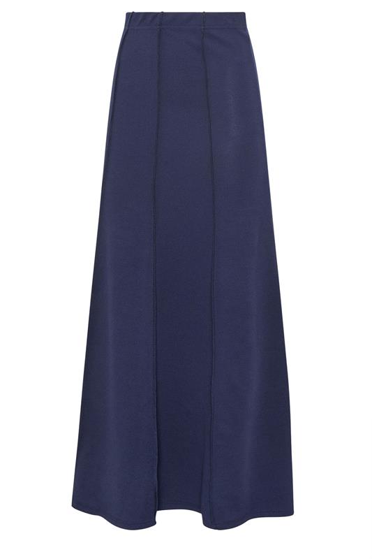 LTS Tall Women's Navy Blue Flare Seam Maxi Skirt | Long Tall Sally 5
