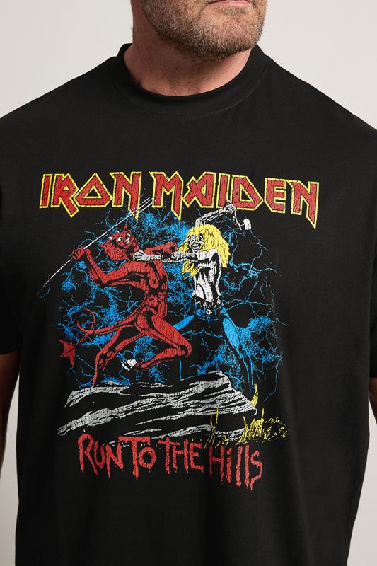 BadRhino Big & Tall Black Extra Long Iron Maiden Graphic T-Shirt | BadRhino 4