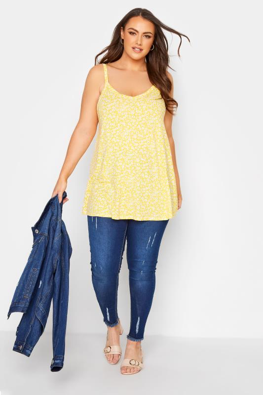 Curve Yellow Daisy Swing Cami Top 2