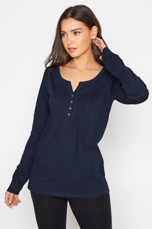 Tall  LTS MADE FOR GOOD Navy Henley Top