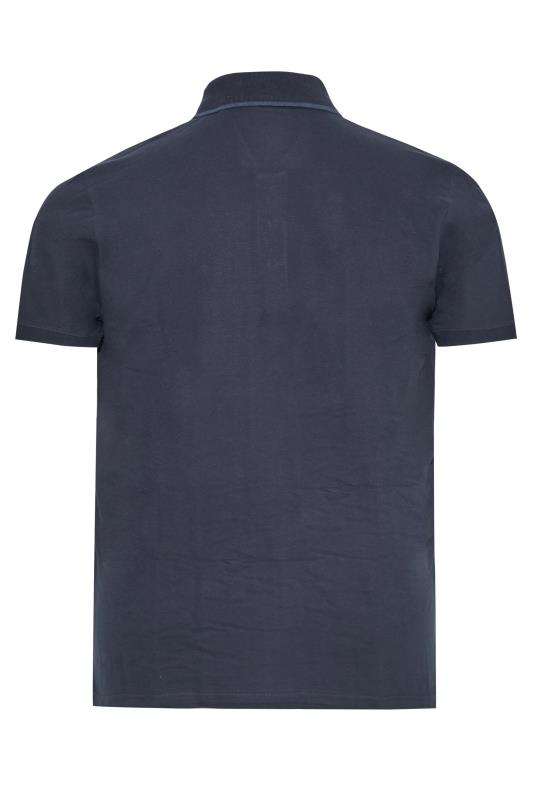 BadRhino Navy Blue Pocket Polo Shirt 2