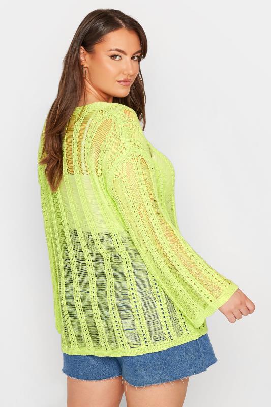 Curve Lime Green Crochet Top 3