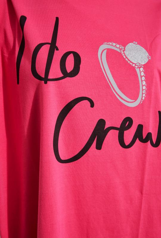 Curve Pink 'I Do Crew' Slogan T-Shirt_S.jpg