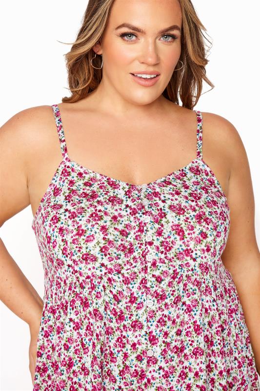 White & Pink Ditsy Floral Button Front Cami Dress_D.jpg