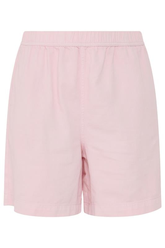 YOURS Plus Size Pink Denim Shorts | Yours Clothing 6