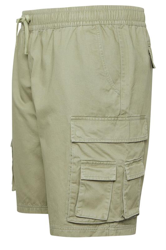 BadRhino Big & Tall Light Green Acid Washed Cargo Shorts | BadRhino 8