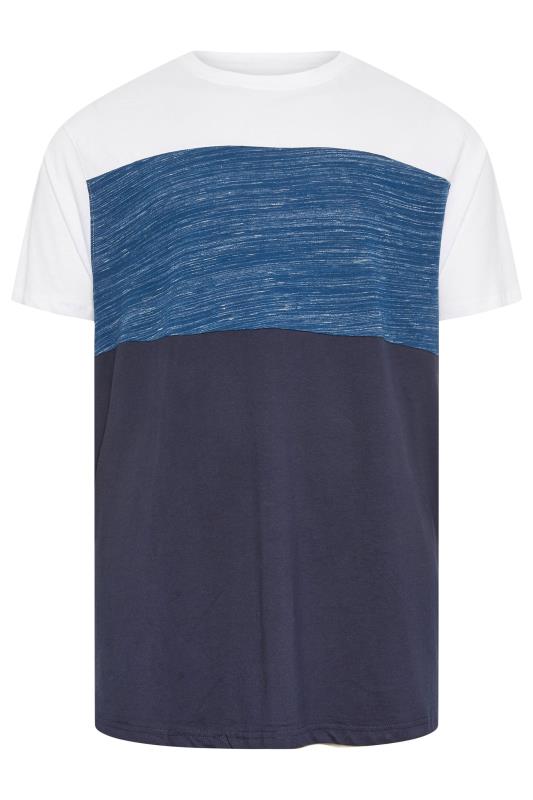 KAM Big & Tall Blue Cut & Sew T-Shirt | BadRhino 3