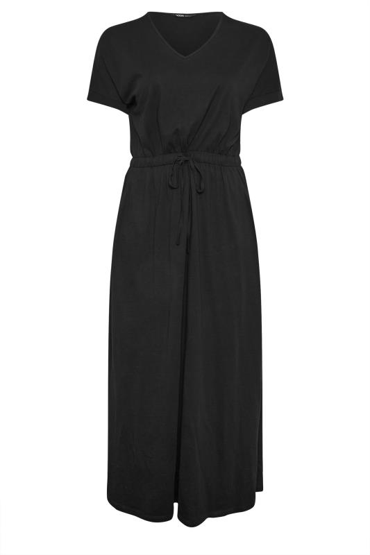 YOURS Plus Size Black Tie Detail Maxi Dress | Yours Clothing 5