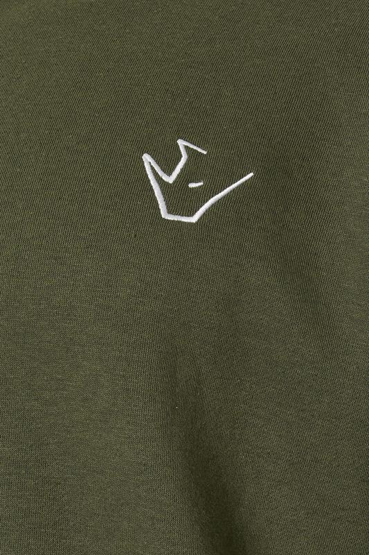 IronRhino Big & Tall Olive Green Logo Sweatshirt | BadRhino 3