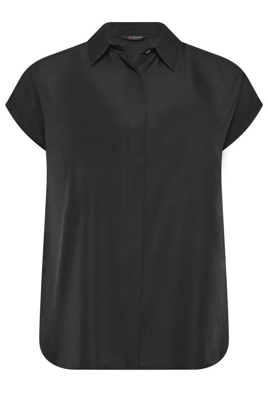 YOURS Plus Size Black Short Sleeve Shirt | Yours Clothing 5