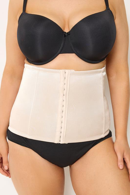 Plus Size Shapewear Cinturón faja nude corchetes