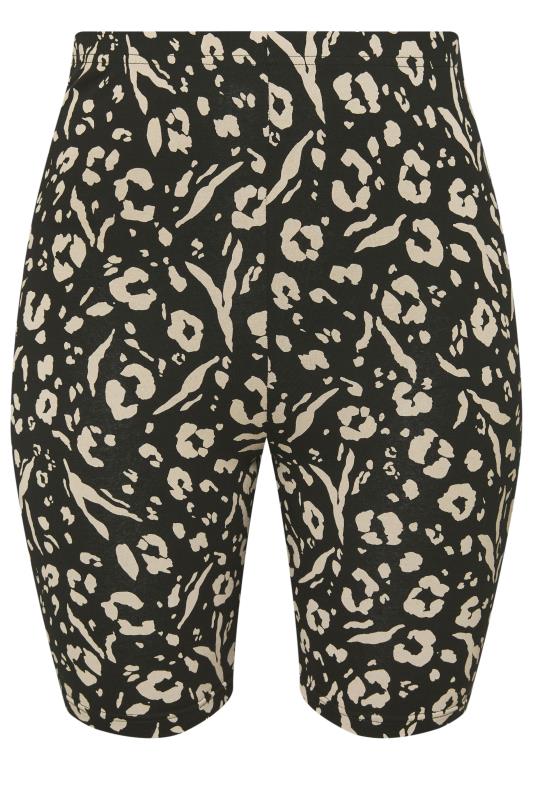YOURS Plus Size 2 PACK Black Animal Print Cycling Shorts | Yours Clothing 8