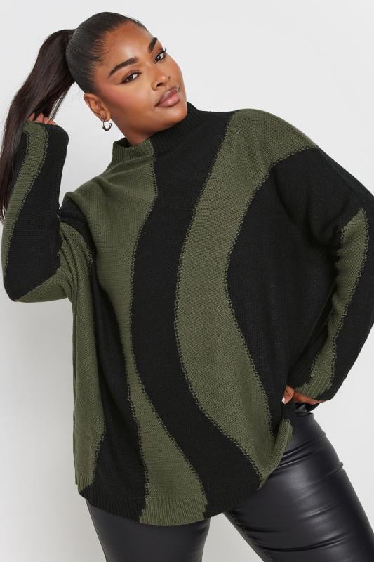 Green oversized jumper best sale