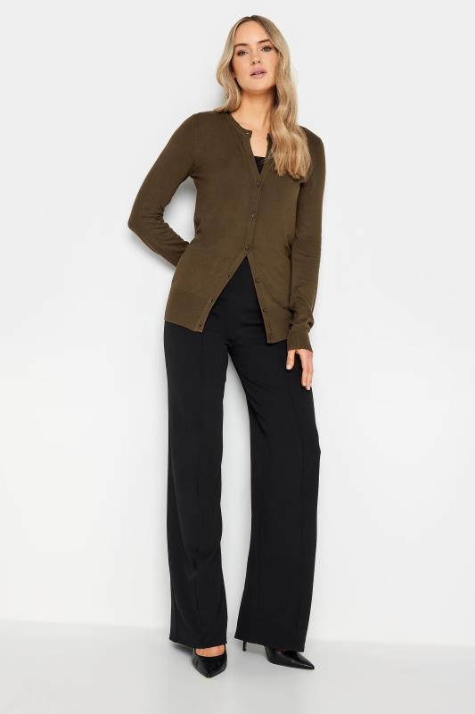 LTS Tall Chocolate Brown Button Down Knit Cardigan | Long Tall Sally  4