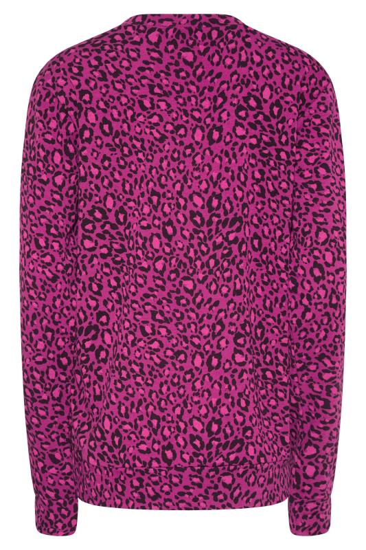 LTS Tall Pink Animal Print Sweatshirt 6