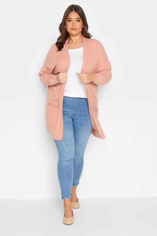 YOURS Curve Ribbed Soft Touch Cardigan | Yours Clothing  2