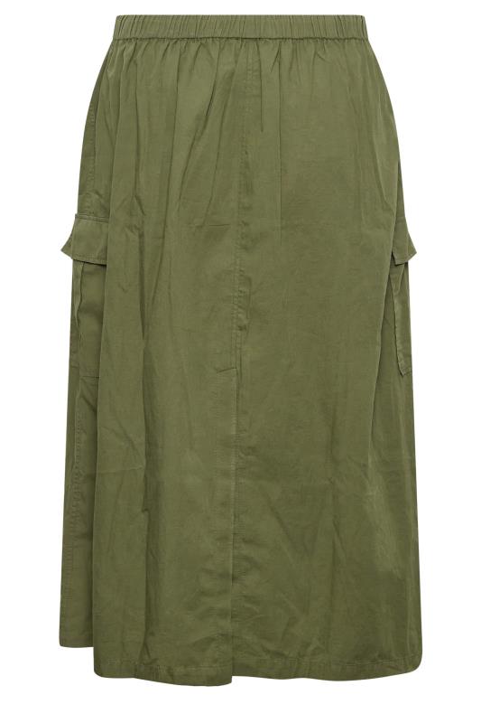 LIMITED COLLECTION Plus Size Green Parachute Skirt | Yours Clothing  6