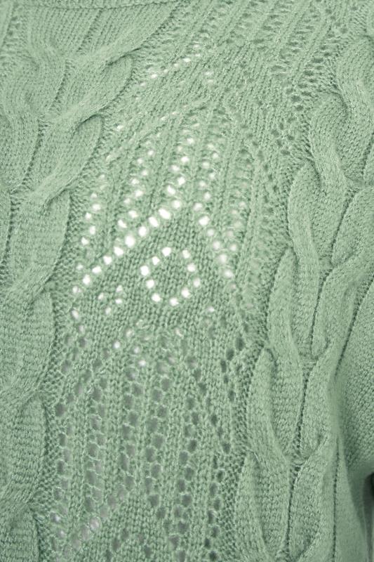 LTS Tall Sage Green Pointelle Knitted Jumper_S.jpg