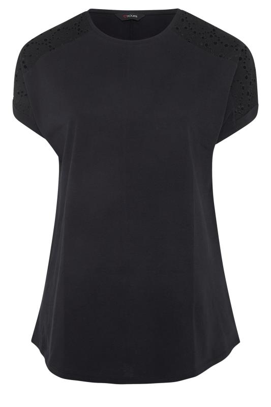 Black Broderie Anglaise Shoulder Tunic 5