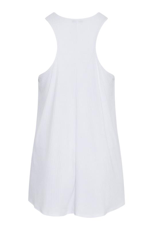 LIMITED COLLECTION Curve White Racer Back Swing Vest Top 6