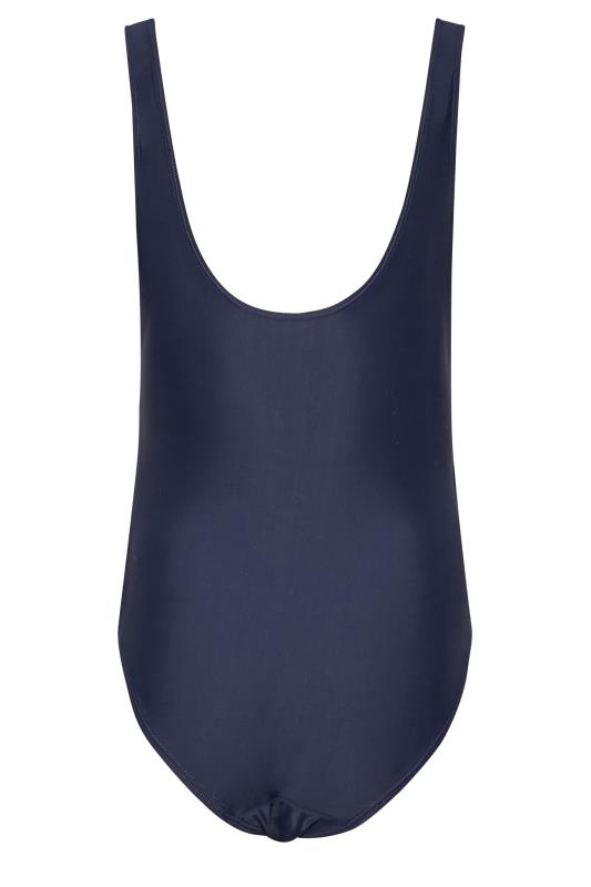 LTS Tall Women's Blue Ruched Side Swimsuit | Long Tall Sally 7