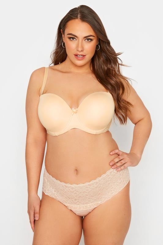 Nude Moulded Underwired Full Cup Multiway Bra With Removable Straps 4