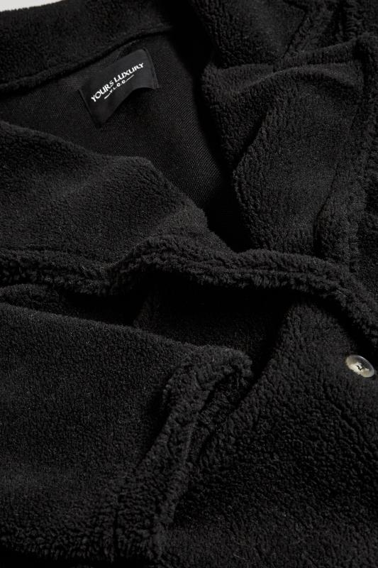 YOURS Plus Size Black Faux Fur Coat 10