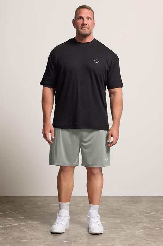 IronRhino Big & Tall Grey Lightweight Performance Shorts | BadRhino 1