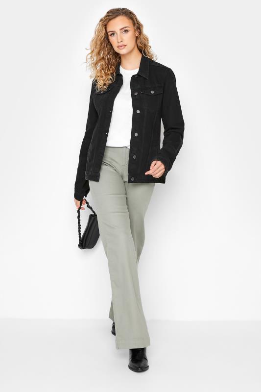 Tall Women's LTS Black Button Through Denim Jacket | Long Tall Sally 2