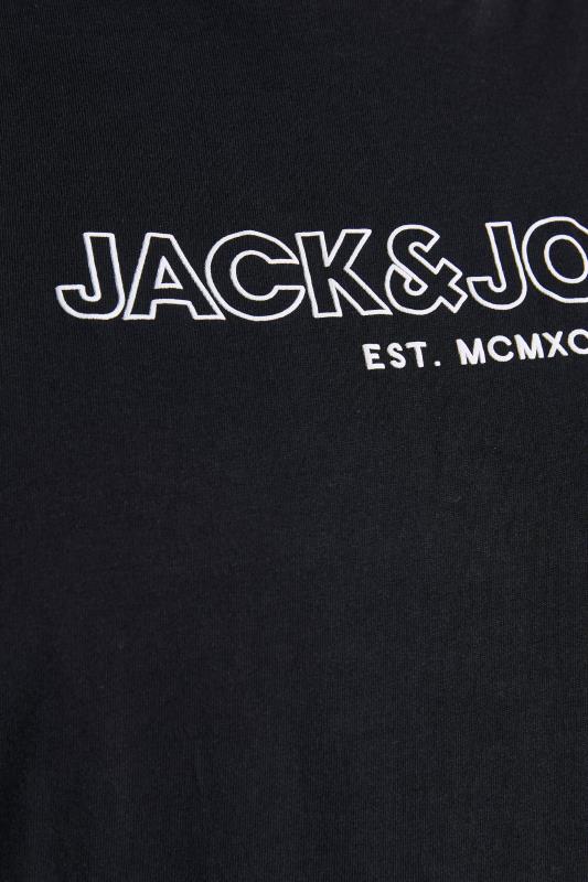 JACK & JONES Big & Tall Black Bank Hoodie 2
