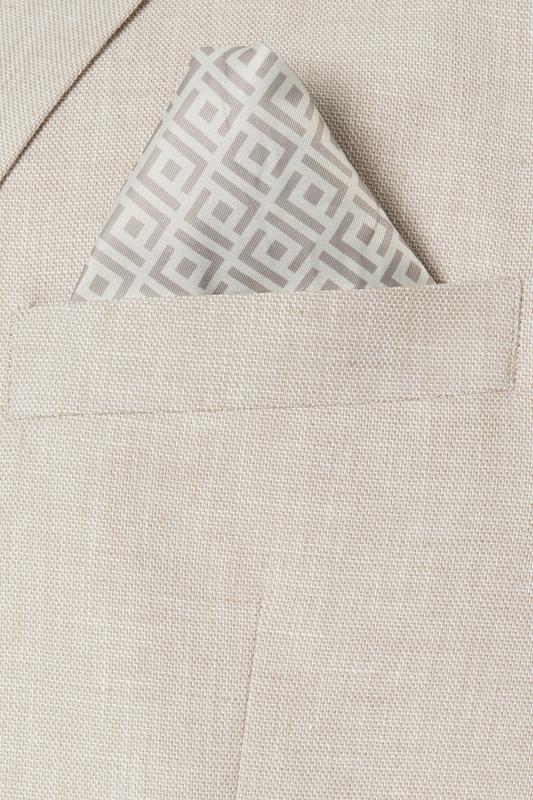 BadRhino Tailoring Big & Tall Oatmeal Brown Linen Suit Jacket | BadRhino 10