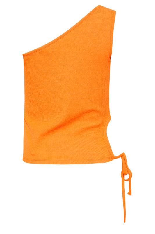 LTS Tall Women's Orange One Shoulder Cropped Top | Long Tall Sally 7