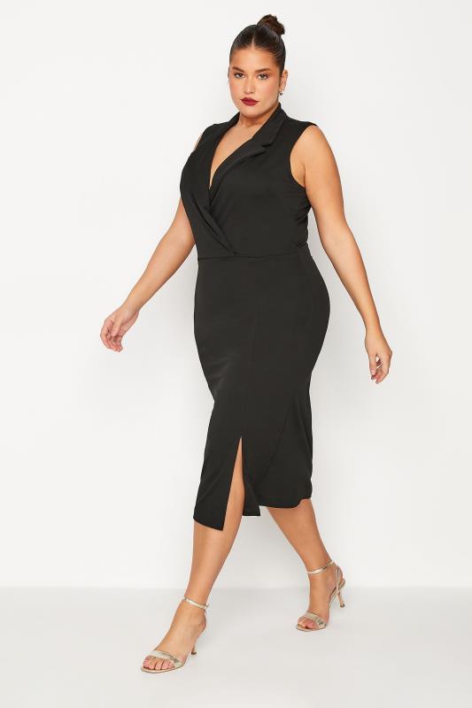 LTS Tall Women's Black Scuba Blazer Dress | Long Tall Sally 2