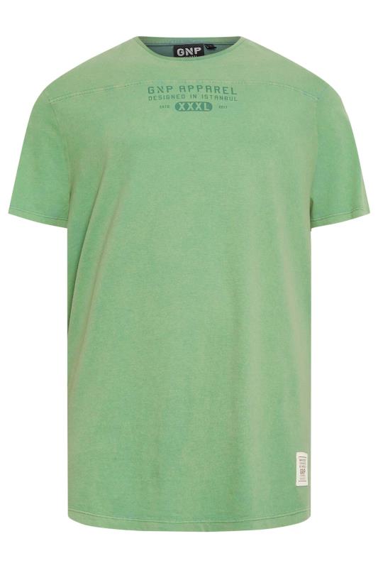 GNP Big & Tall Light Green Logo Oversized T-Shirt | BadRhino  3