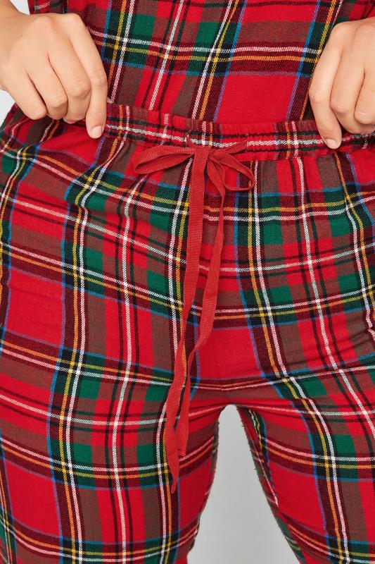 LIMITED COLLECTION Curve Red Tartan Check Pyjama Bottoms 4