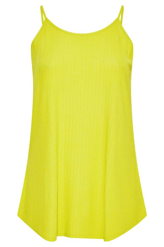 Curve Lime Green Ribbed Cami Vest Top 5